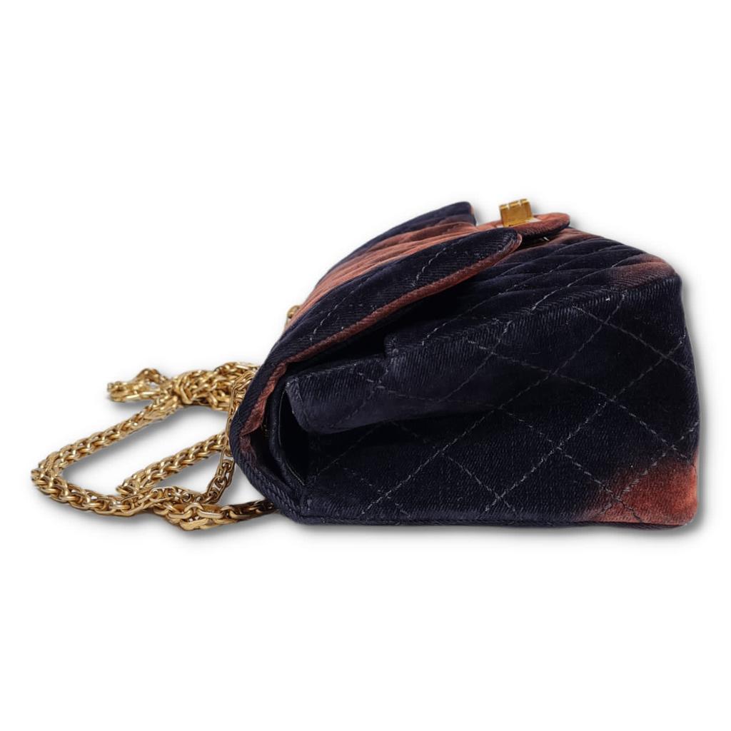 Chanel Velvet Ombre Medium Reissue Flap Bag For Sale 2