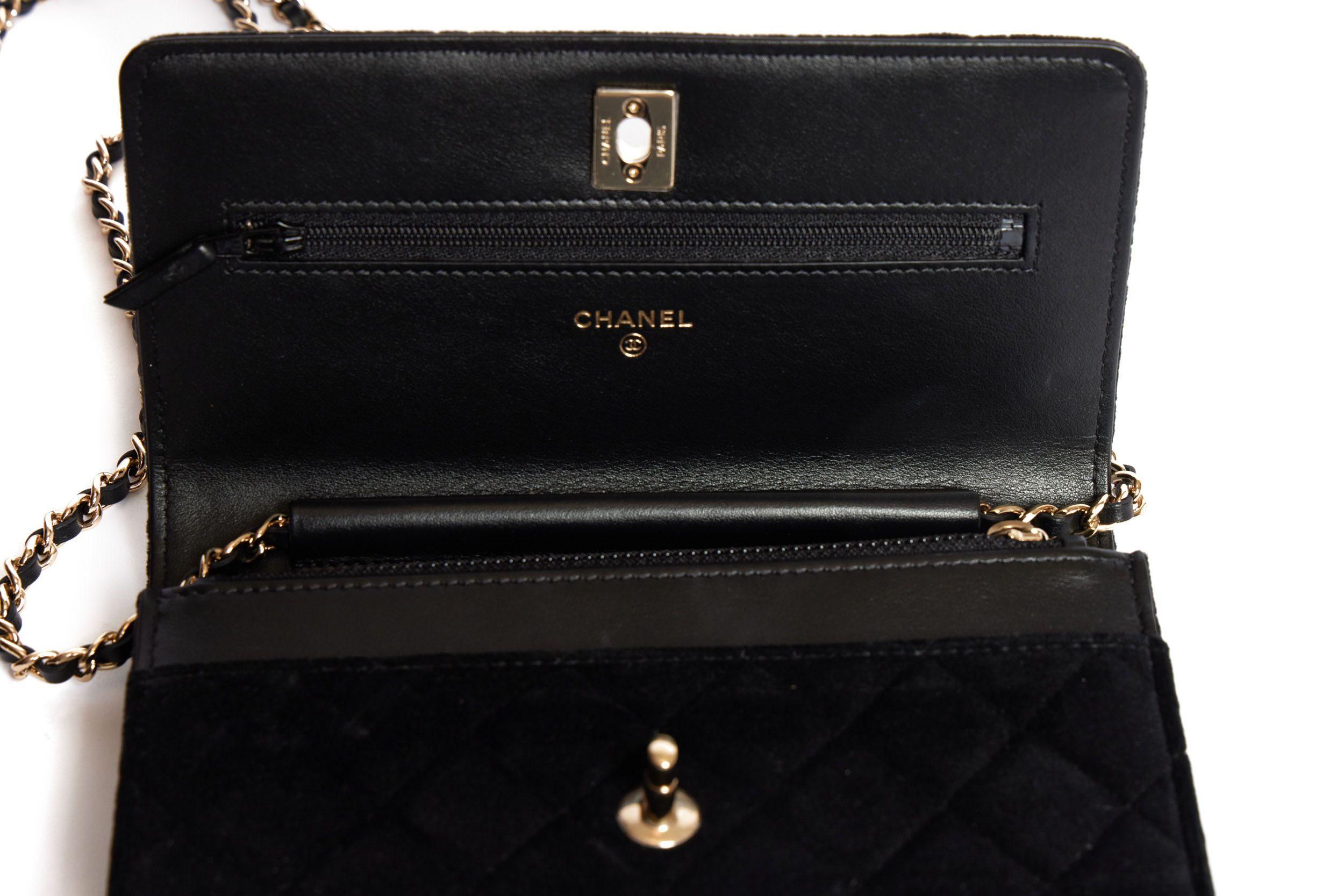 Chanel Velvet Wallet With Charm 1