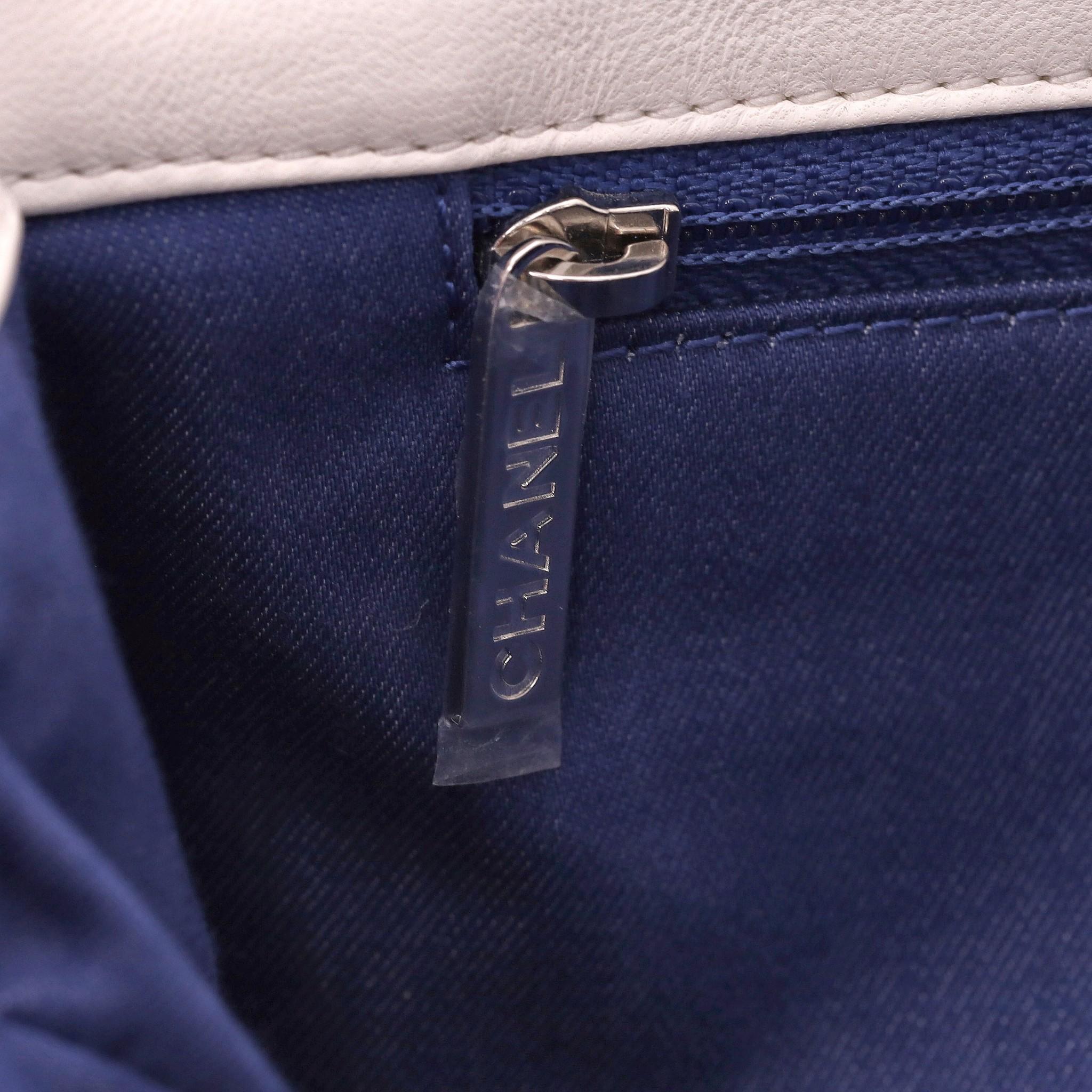 Chanel Venise Biarritz Canvas Flap Bag 6
