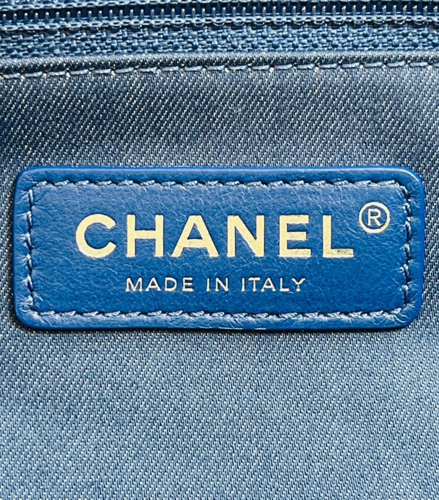 Chanel Venise Biarritz Canvas Flap Bag For Sale 8