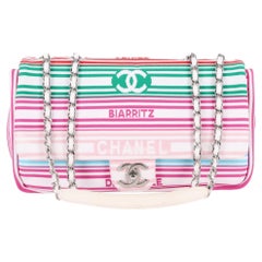 Chanel Venise Biarritz Canvas Flap Bag