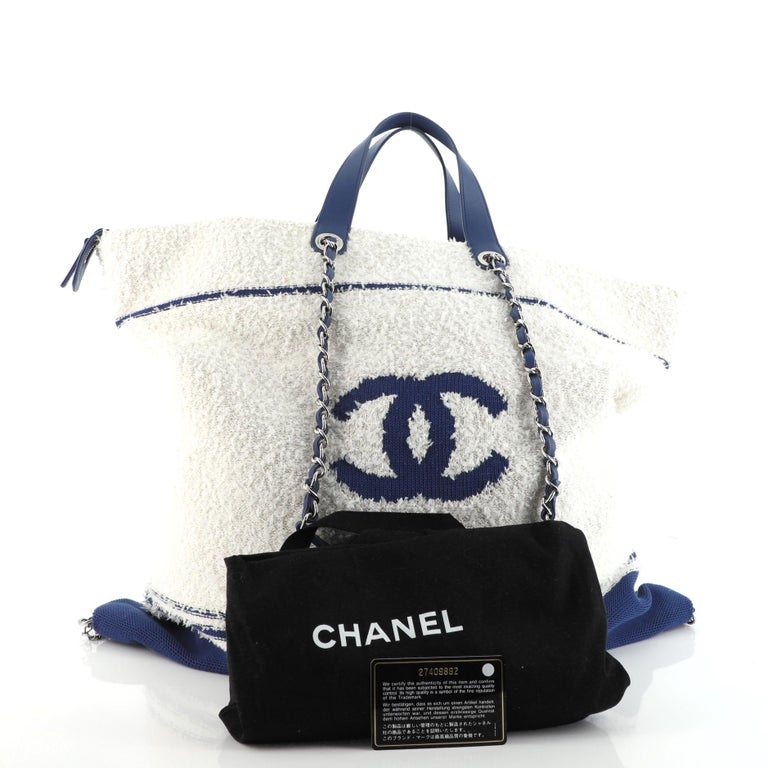 Chanel Venise Biarritz Shopping Tote Terry Cloth Large