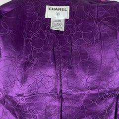 CHANEL Veste en tweed rose, Made in France, taille S, collection printemps 2001