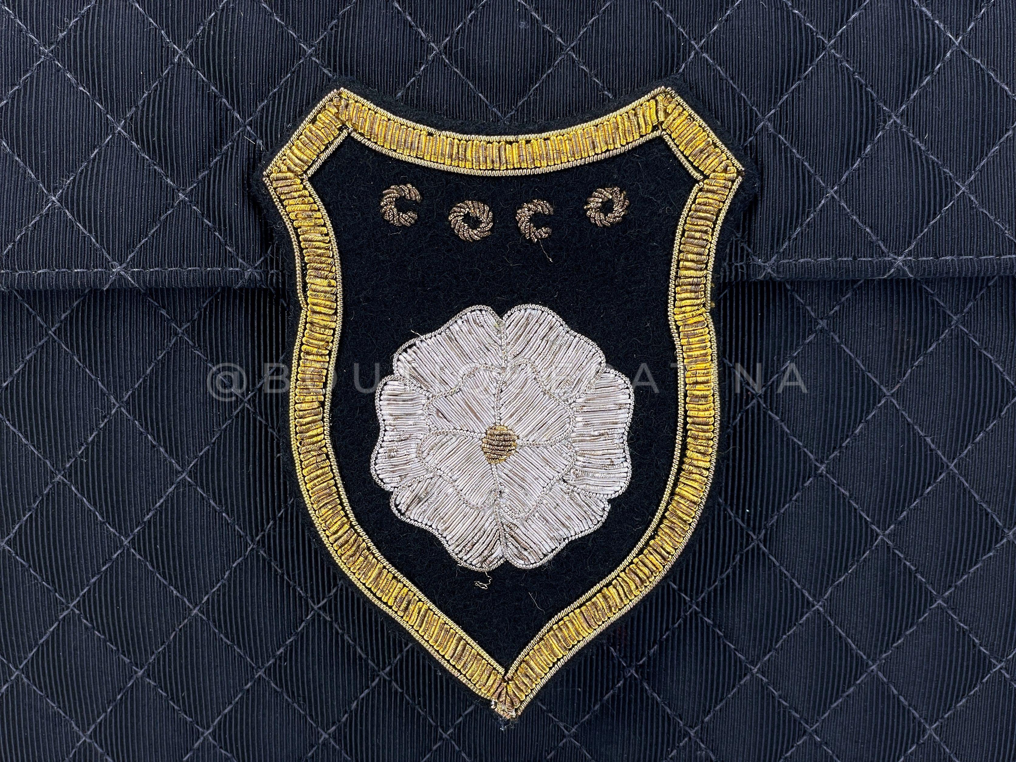 Chanel Vintage 05C Classic Crest Mini Convertible Flap Bag SHW 67545 For Sale 4