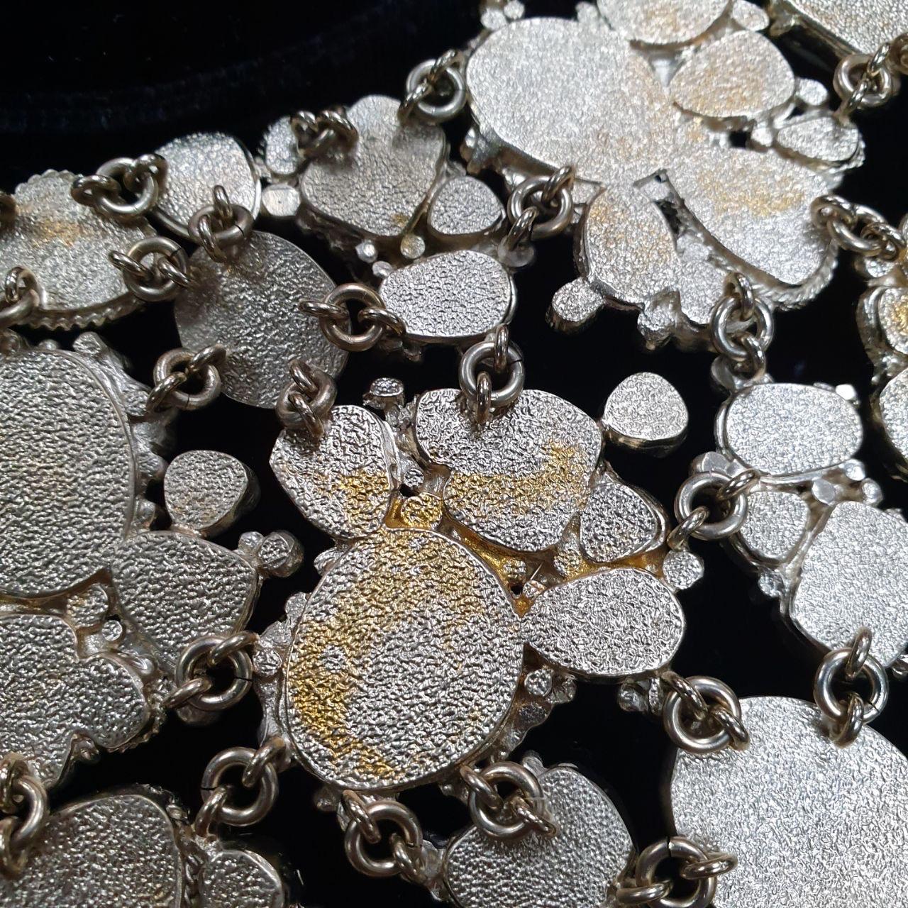 CHANEL Collar Gargantilla Vintage 08P Cristal Blanco Masivo en venta 6