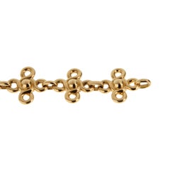 Chanel Vintage Pulsera de eslabones de diamantes de oro amarillo de 18k