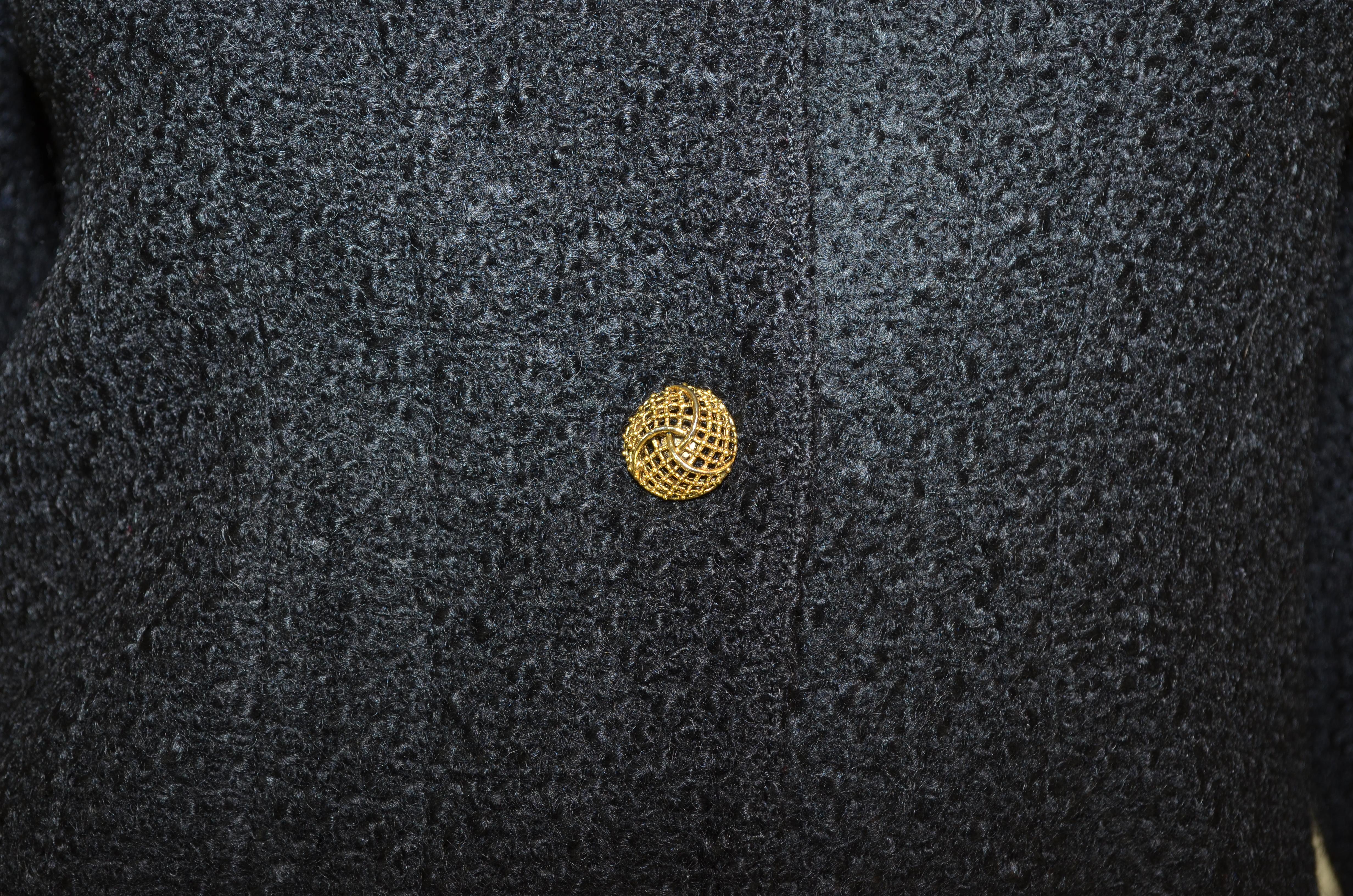 Chanel Vintage 1970’s Black Tweed Knit Jacket 2