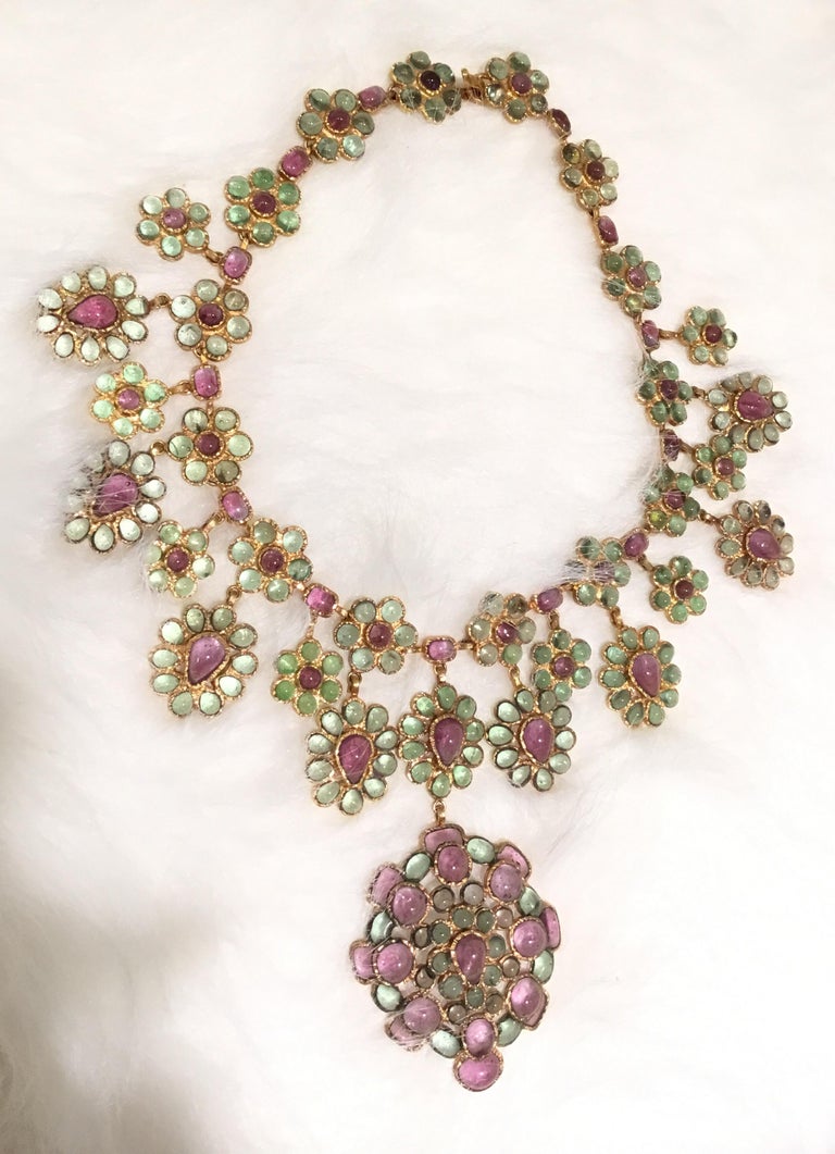 Chanel Vintage 1970’s Gripoix Necklace at 1stDibs
