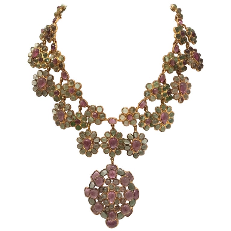 Chanel Vintage 1970’s Gripoix Necklace at 1stDibs