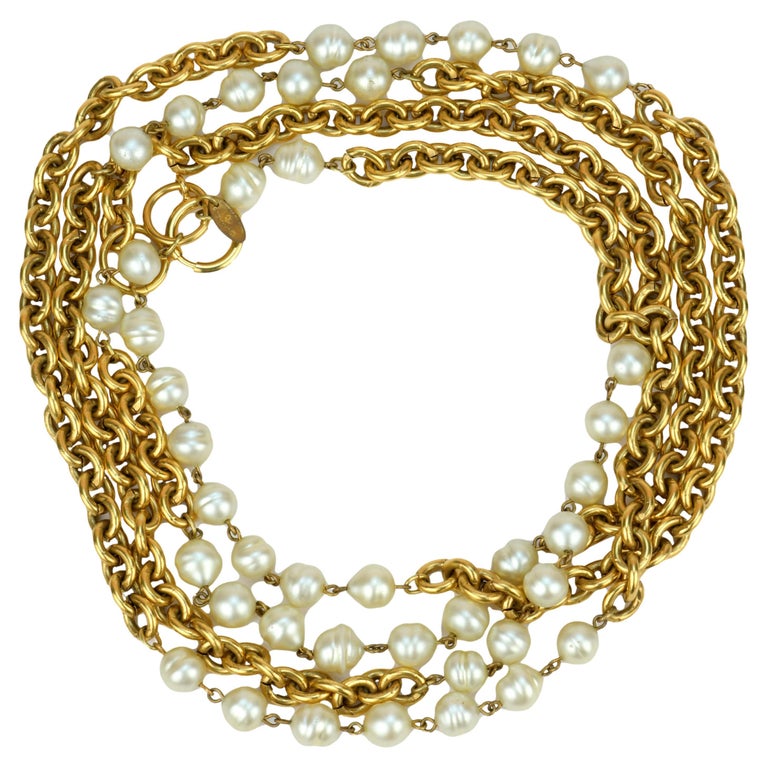 Vintage Chanel Dramatic Faux Pearl Necklace, ca. 1989