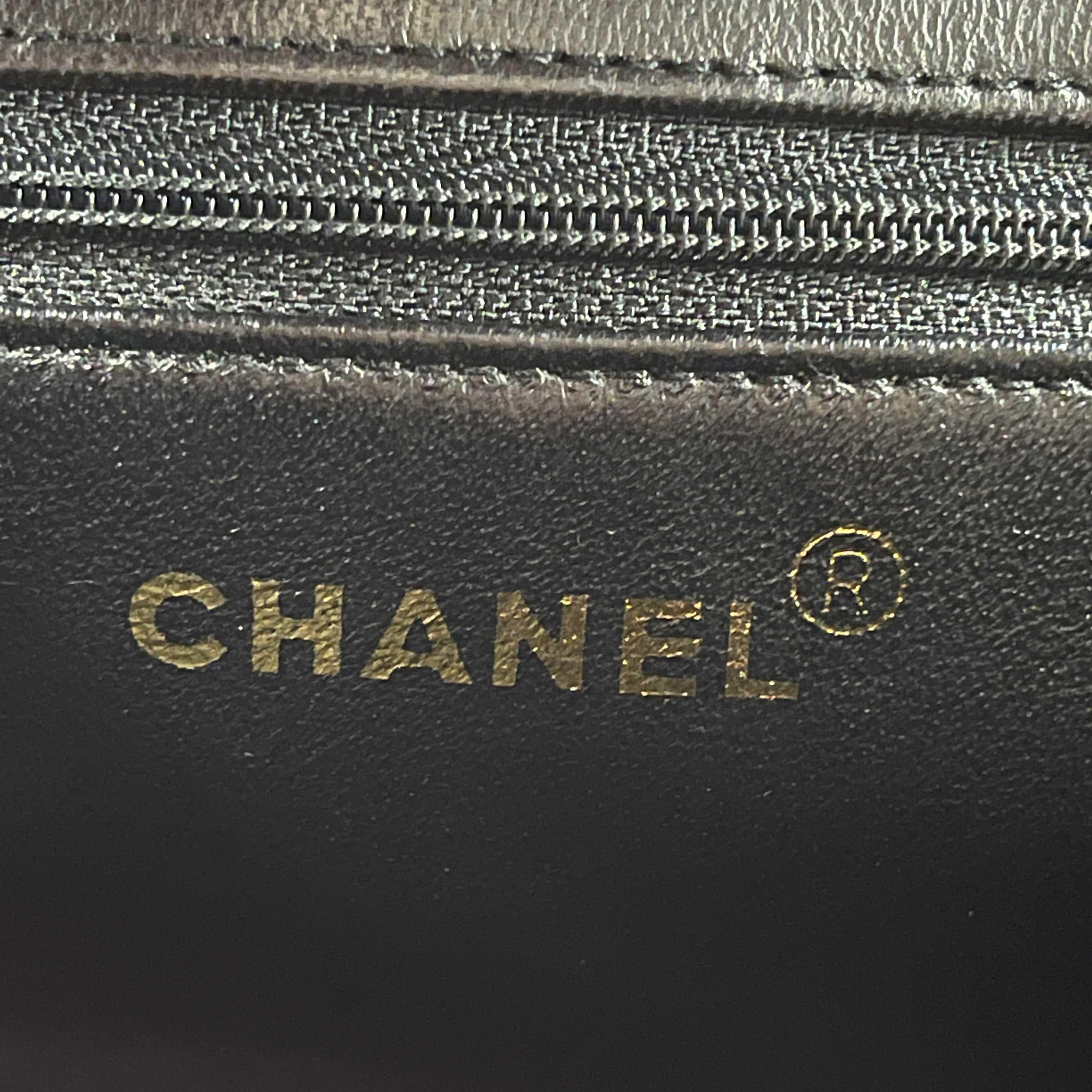 CHANEL Vintage 1990's Camellia Mini Evening Flap Black Crossbody 6