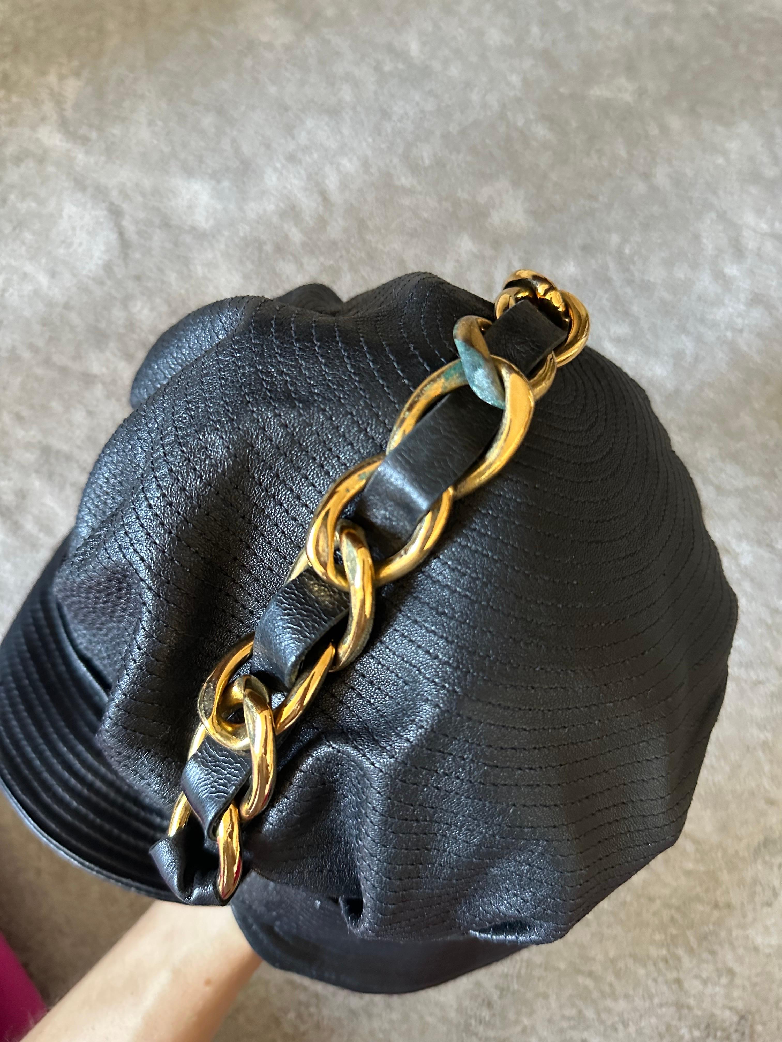 Chanel Vintage 1991 Biker Hat 3