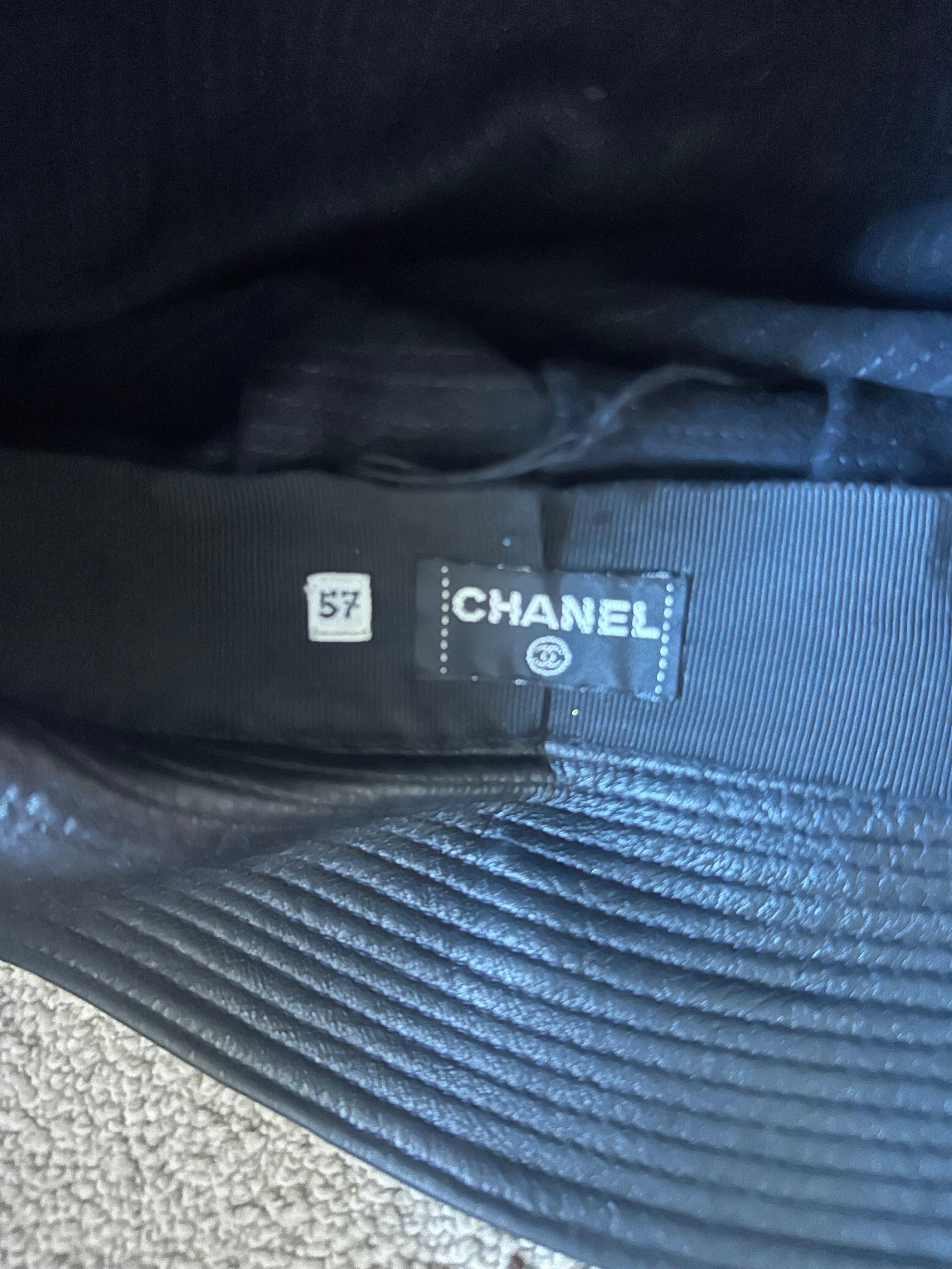 Chanel Vintage 1991 Biker Hat 4