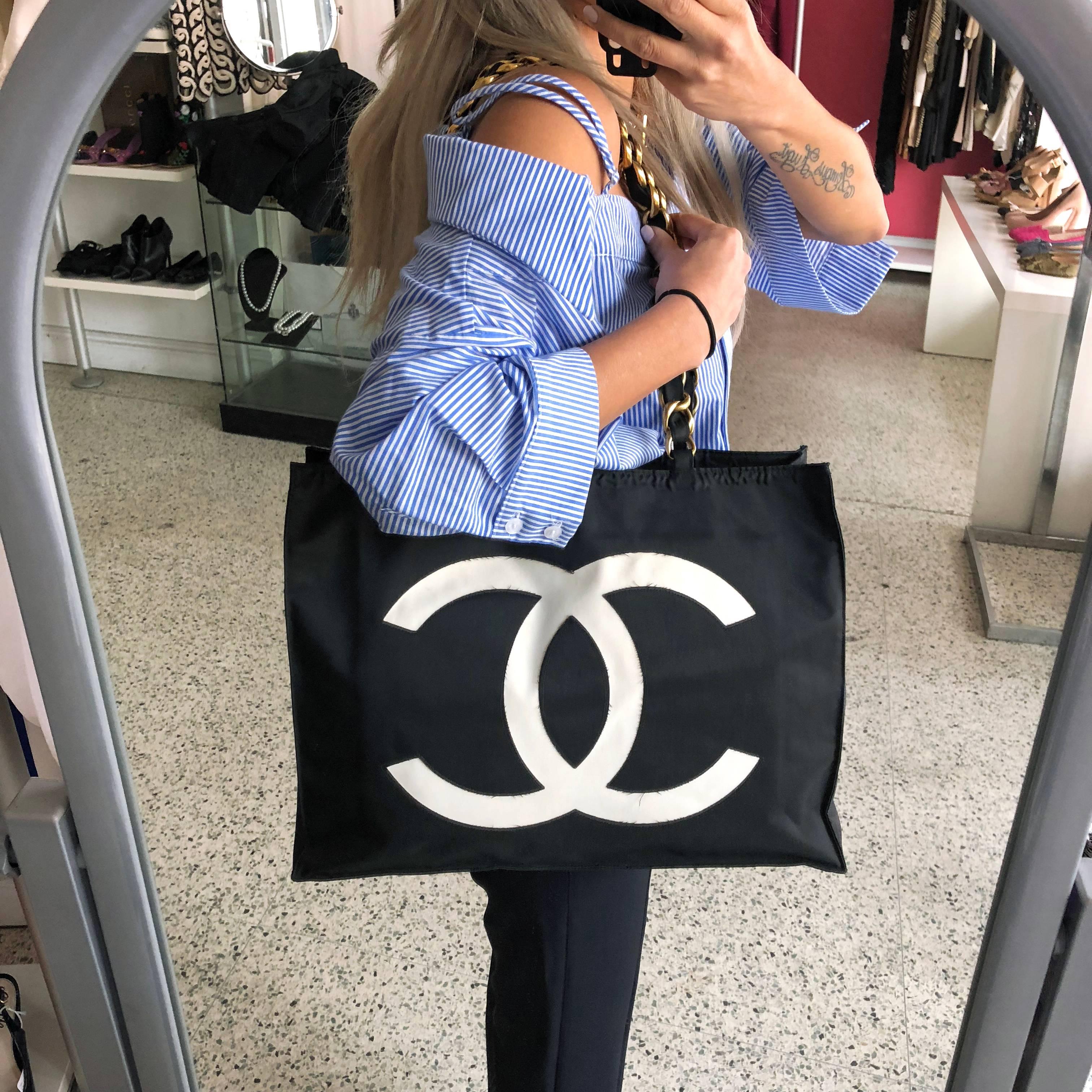 Chanel nylon discount tote