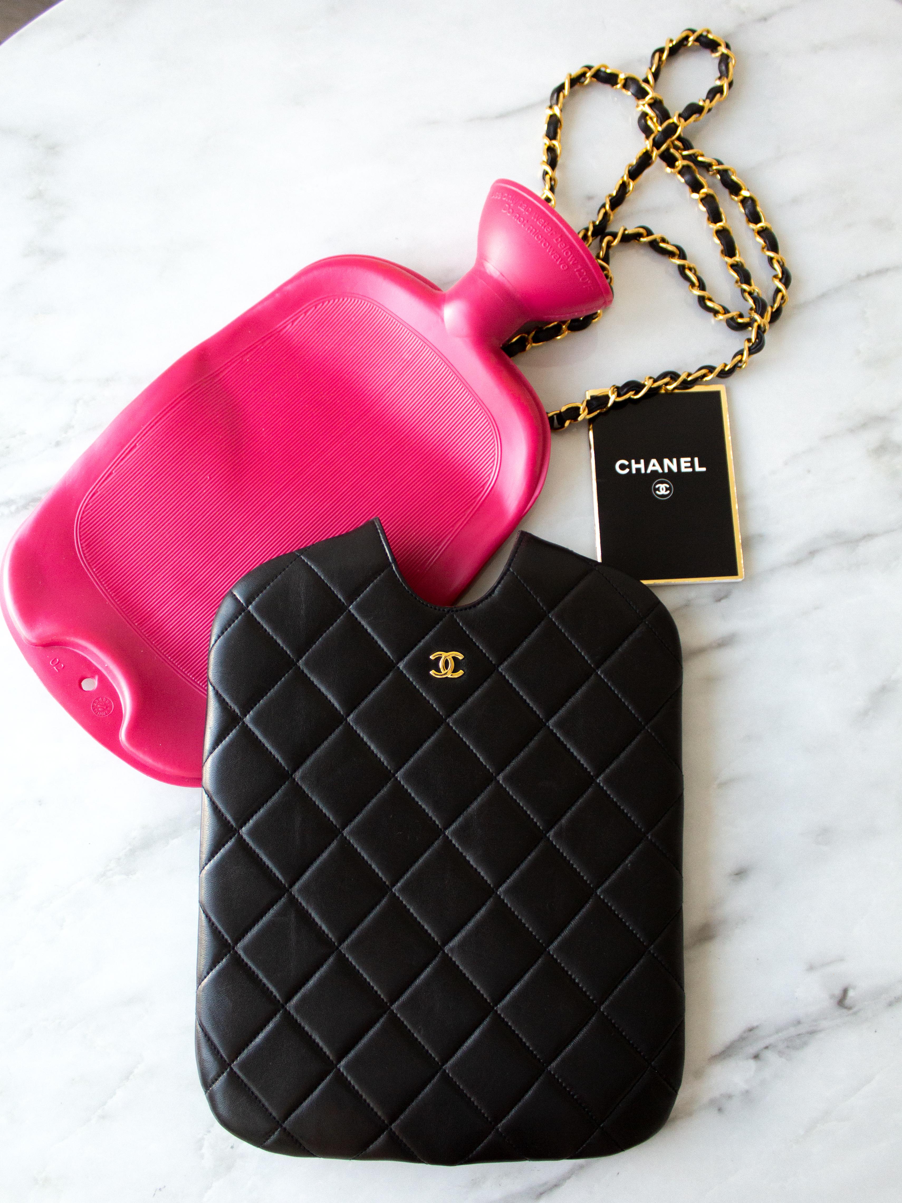 chanel hot water bottle cover