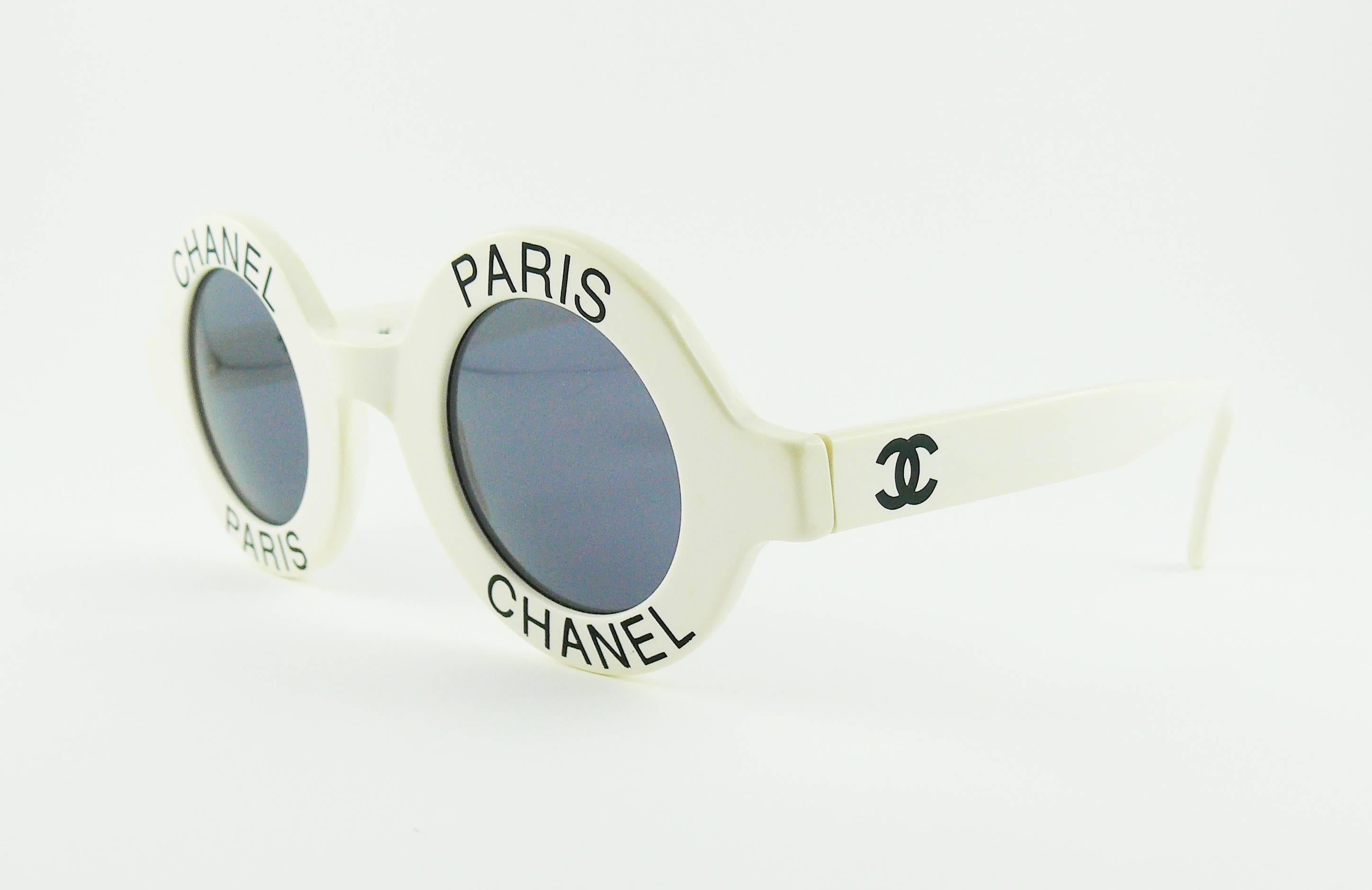 white chanel glasses