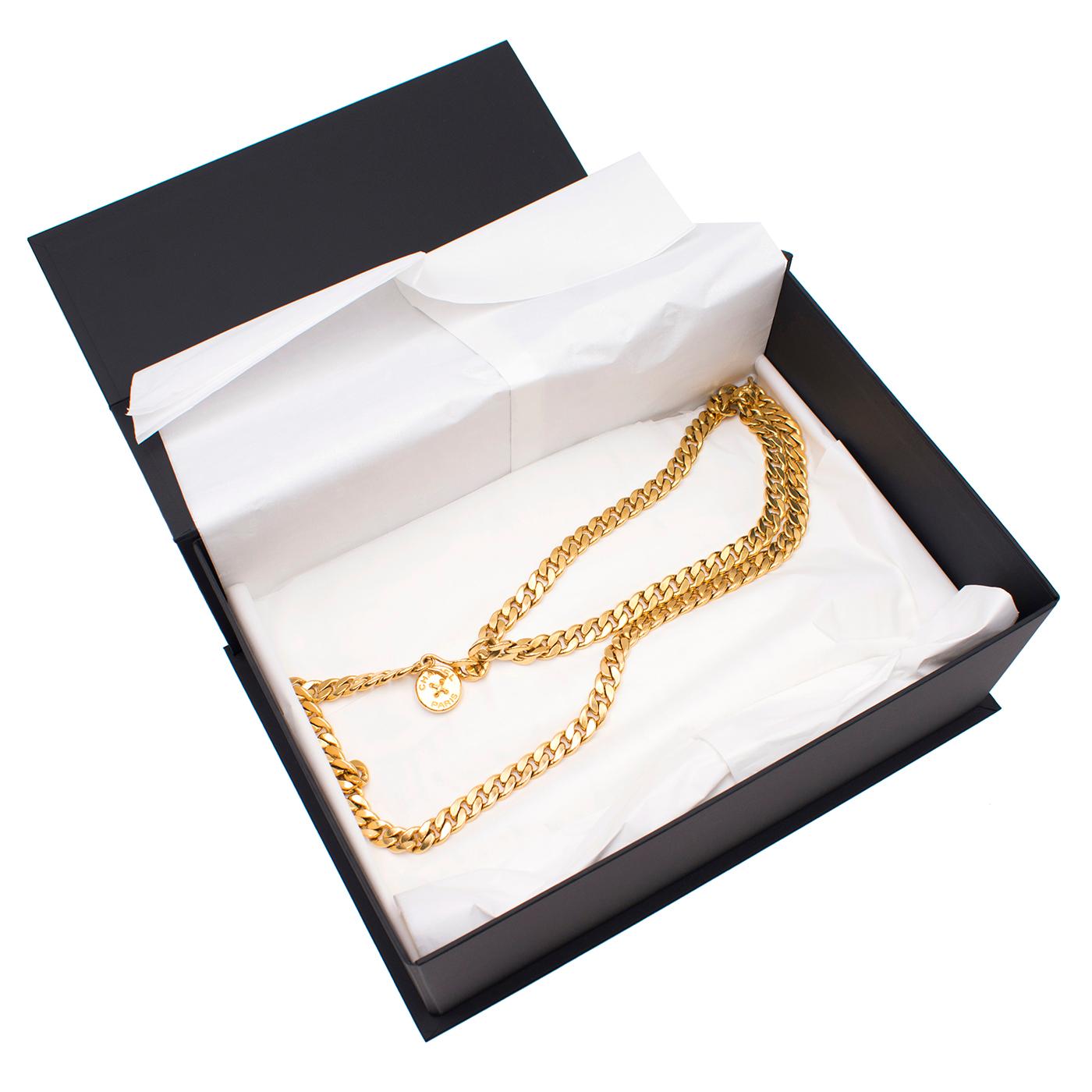 Women's Chanel Vintage 1994 Gold-plated Chain Belt/Necklace