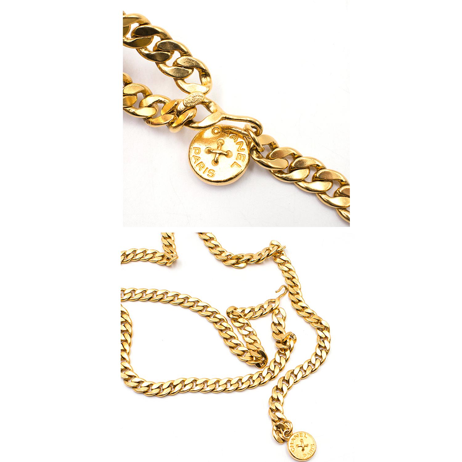 Chanel Vintage 1994 Gold-plated Chain Belt/Necklace 1
