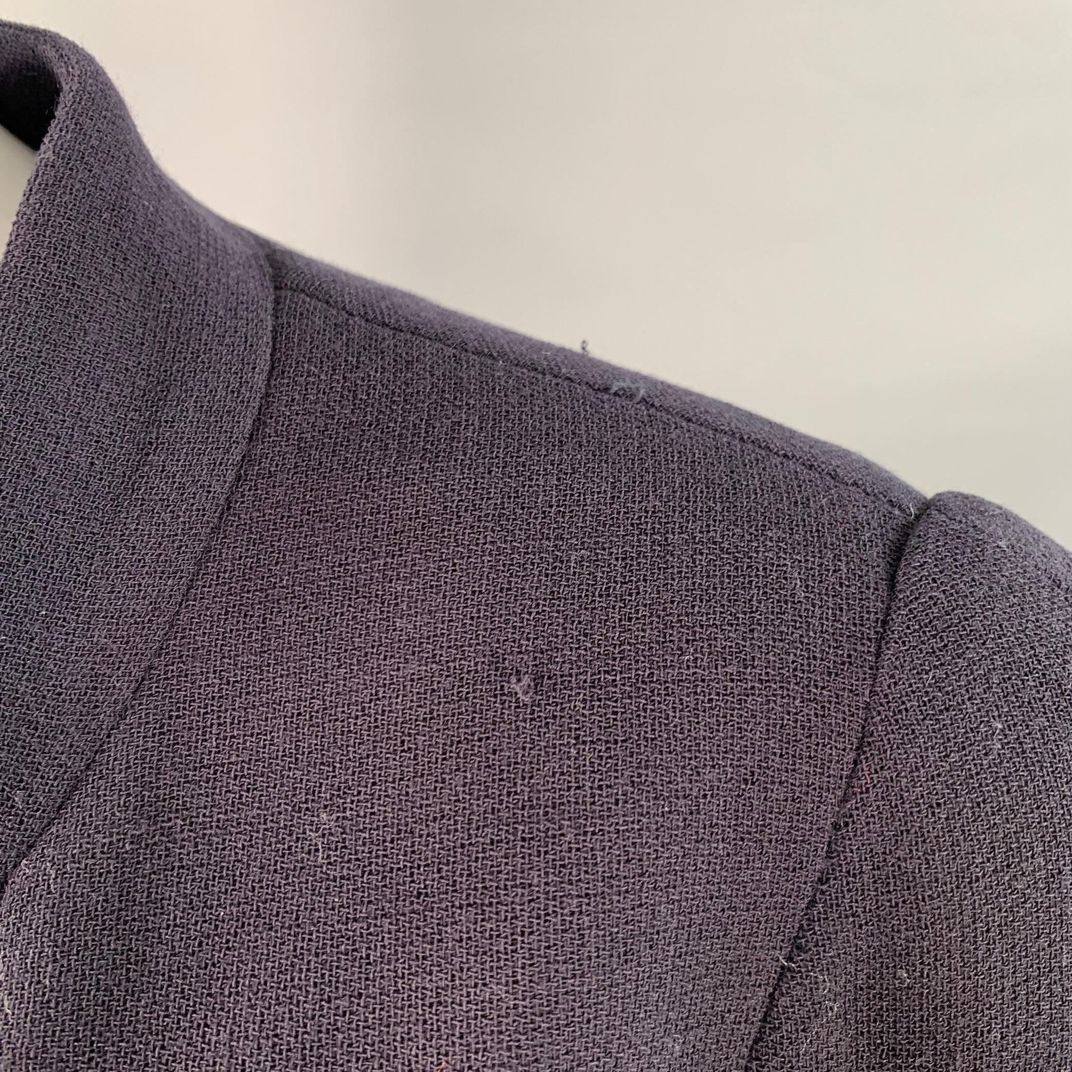 Chanel Vintage 1996 Taglia 6 Navy Abito a maniche lunghe sotto il ginocchio in vendita 1