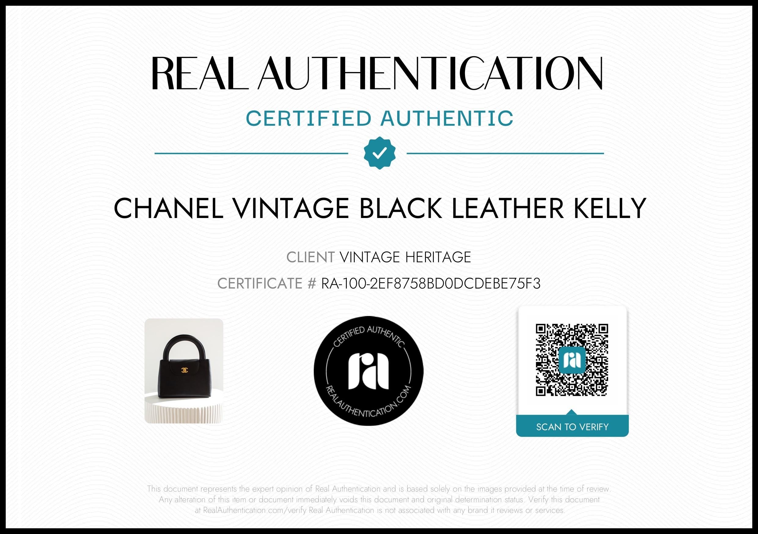 Chanel Vintage 1998 Kelly Bolso de asa superior de piel de caviar negra y oro de 24 quilates Negro