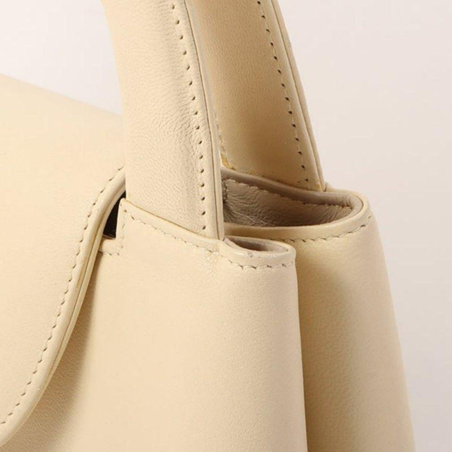 Chanel 1998 Rare Vintage Light Beige Caviar Kelly Top Handle Classic Flap Bag 7
