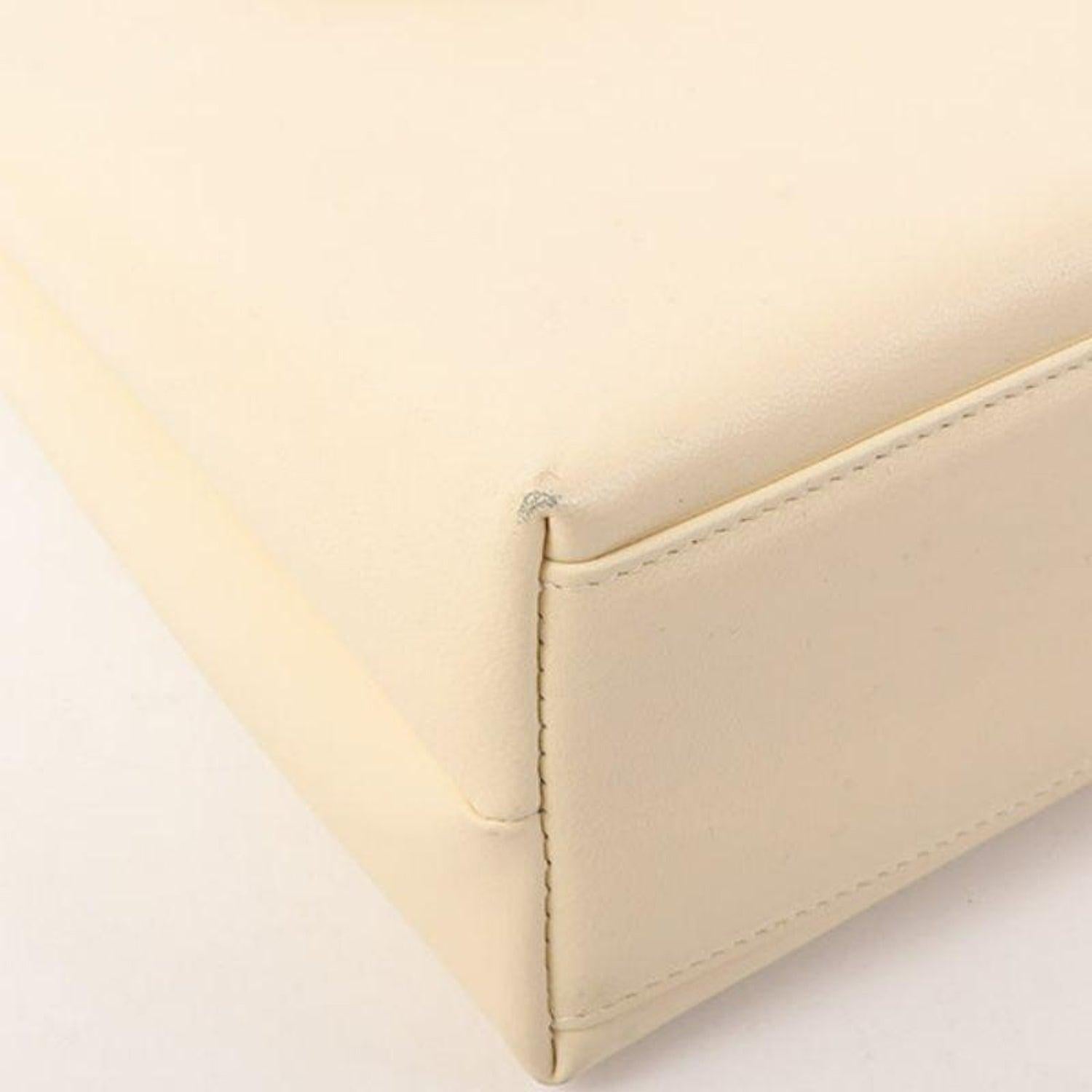 Chanel 1998 Rare Vintage Light Beige Caviar Kelly Top Handle Classic Flap Bag 8