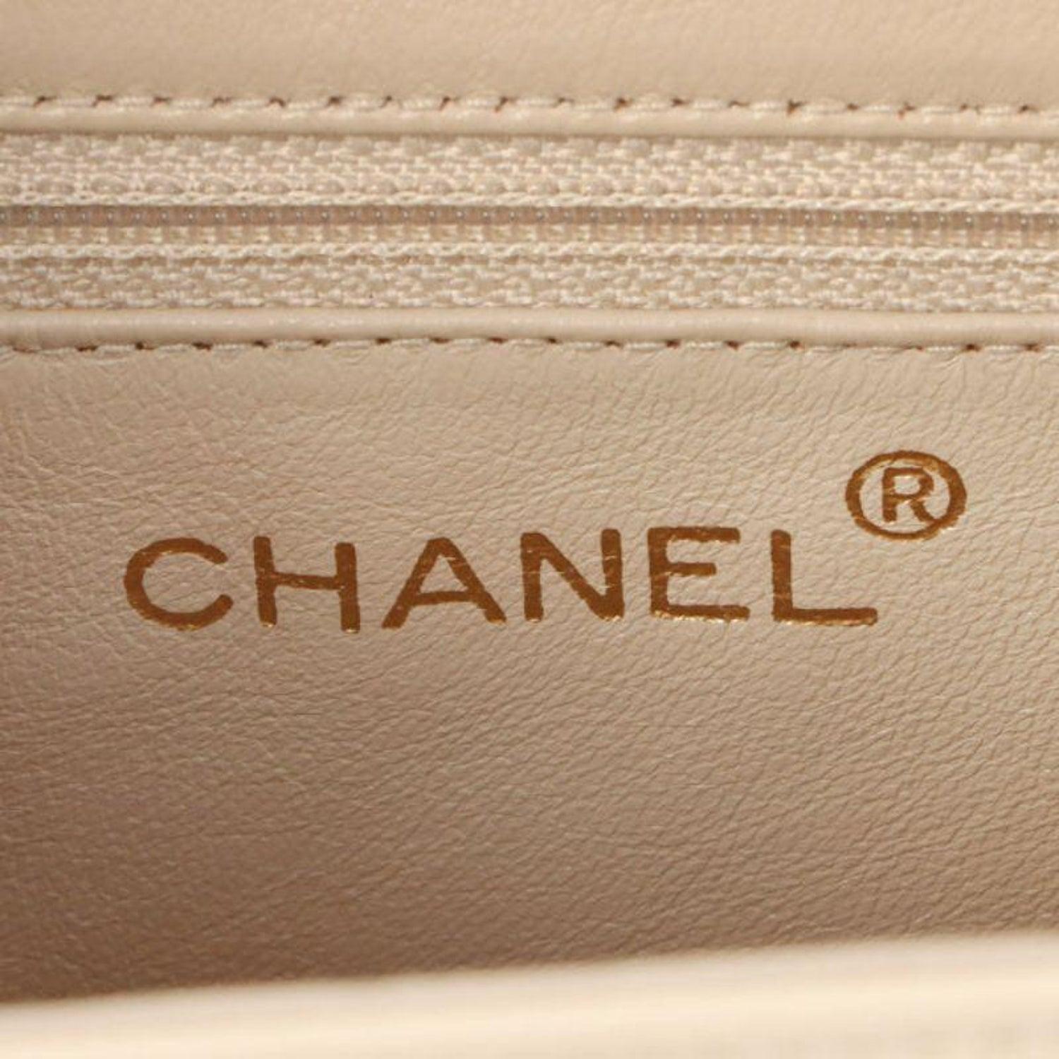 Chanel 1998 Rare Vintage Light Beige Caviar Kelly Top Handle Classic Flap Bag 13