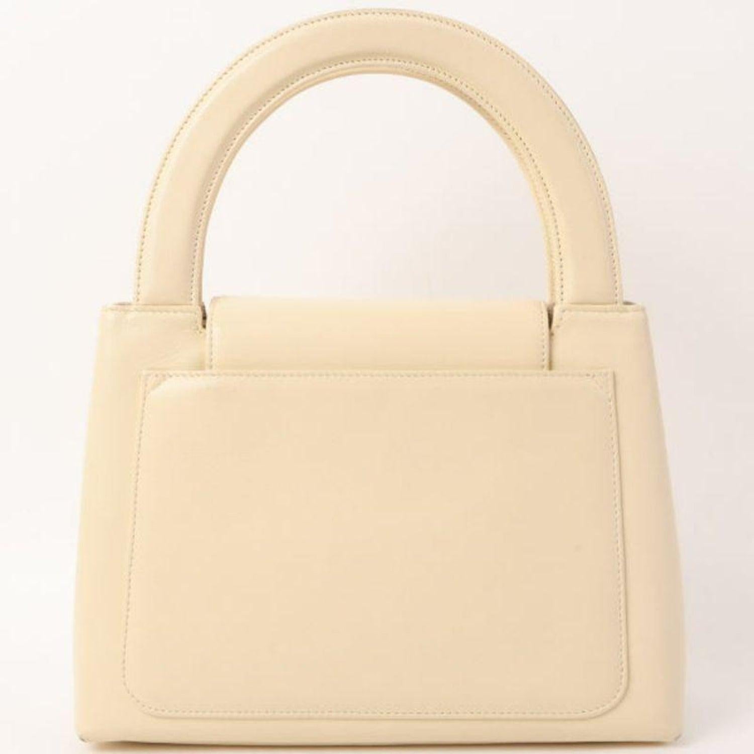 Chanel 1998 Rare Vintage Light Beige Caviar Kelly Top Handle Classic Flap Bag 1