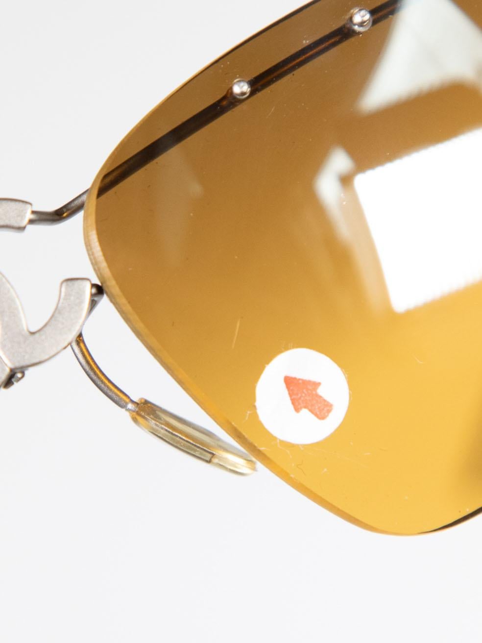 Chanel Vintage 2000‚'s Brown CC Sunglasses 1