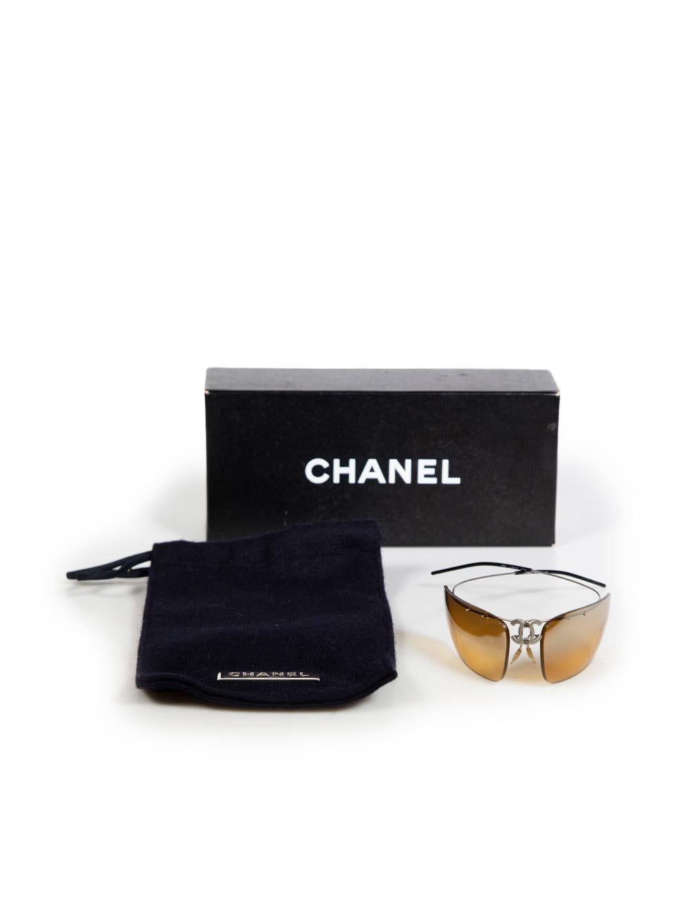 Chanel Vintage 2000‚'s Brown CC Sunglasses 2