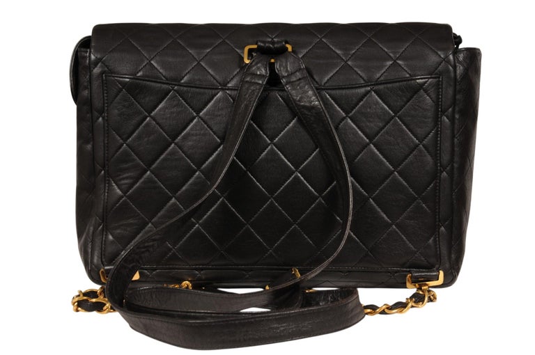 chanel black quilted leather backpack Cruise Date Code Chanel, black quilted leather backpack