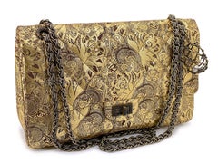 Chanel Vintage 2009 Gold Brocade 2.55 Reissue Flap Bag 226 Moscow 68448
