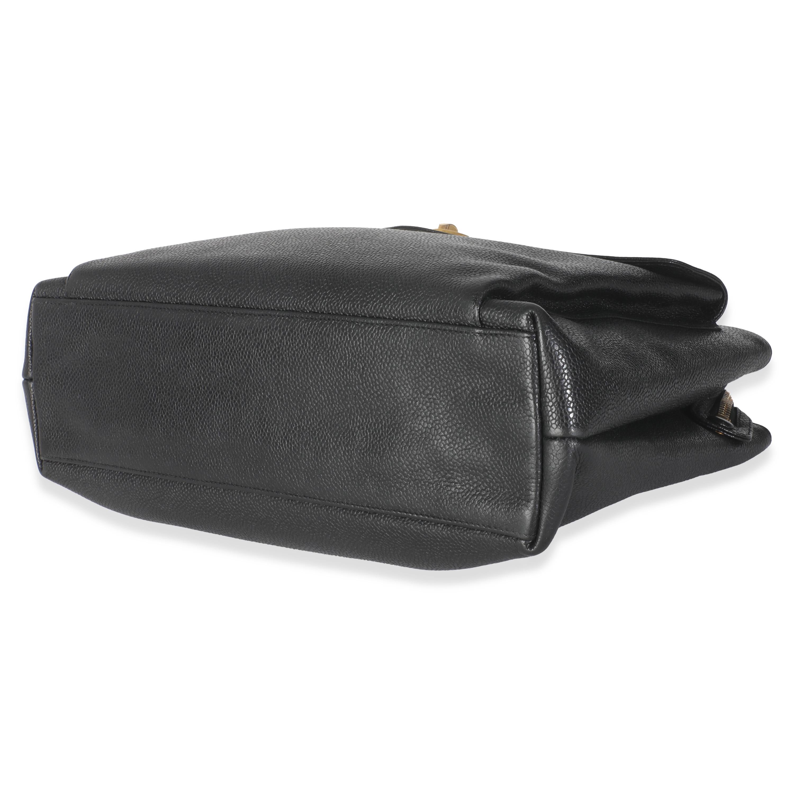 Chanel Vintage 24k Negro Bolso con Bolsillo Delantero en venta 1