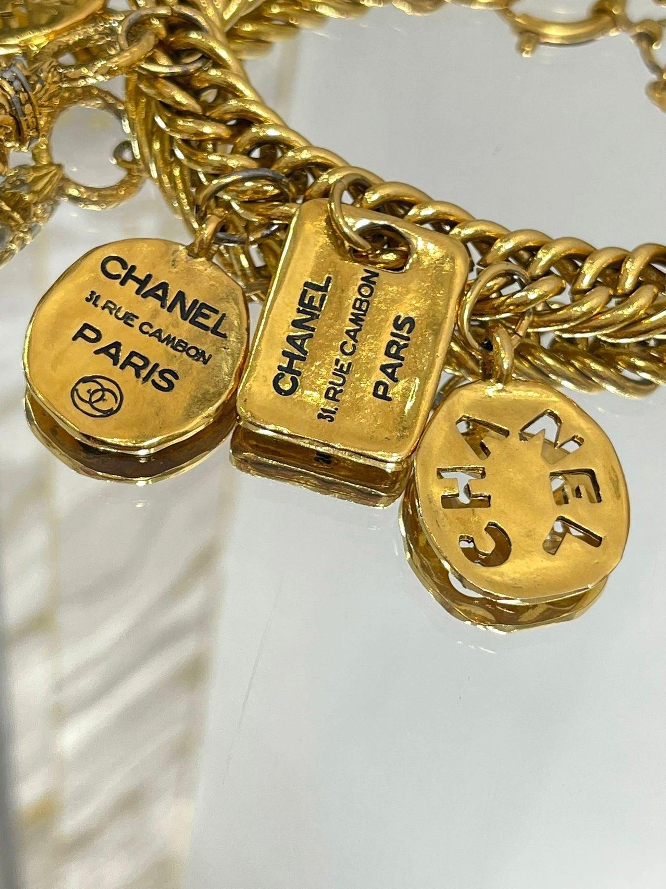 24k gold charm bracelet