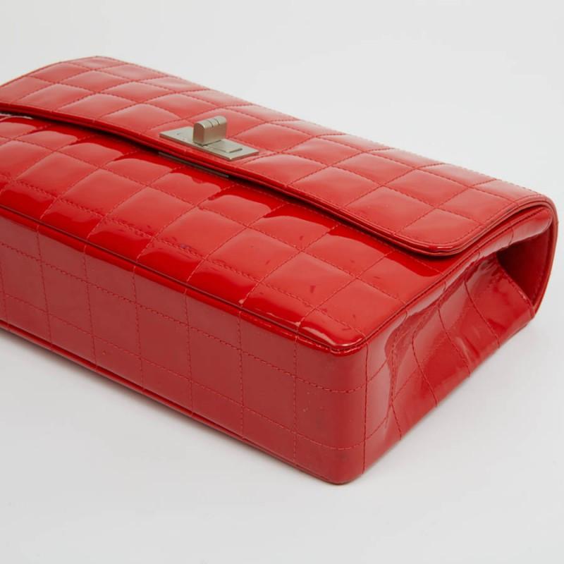 Women's CHANEL Vintage 2.55 Red Varnished Bag