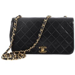 Chanel Vintage 3 Way Full Flap Bag Quilted Lambskin Medium