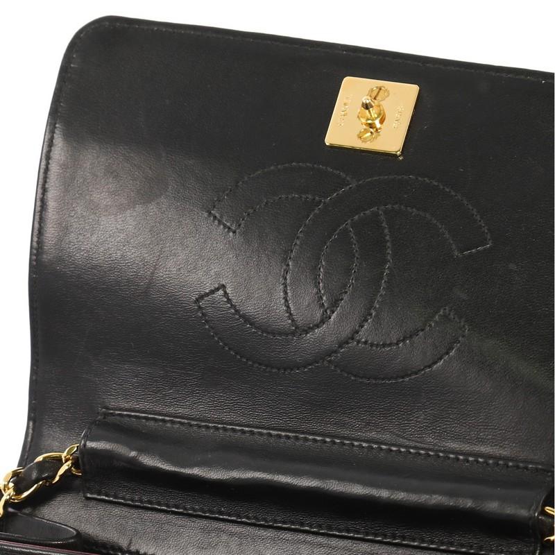 Chanel Vintage 3 Way Full Flap Bag Quilted Lambskin Mini 2
