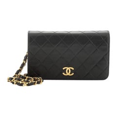 Chanel Vintage 3 Way Full Flap Bag Quilted Lambskin Mini
