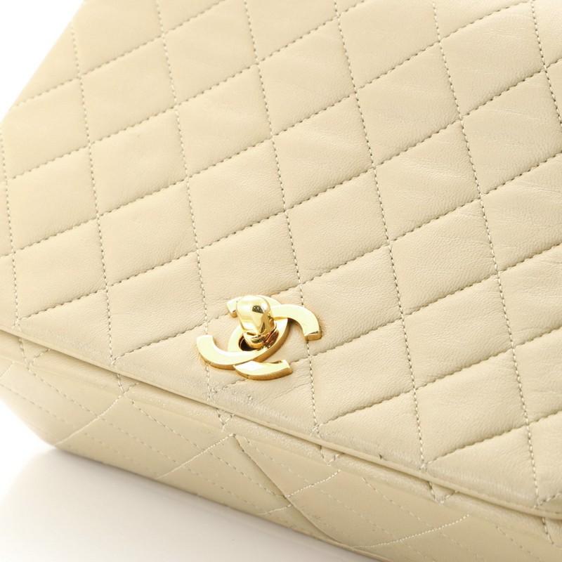 Chanel Vintage 3 Way Full Flap Bag Quilted Lambskin Small 5