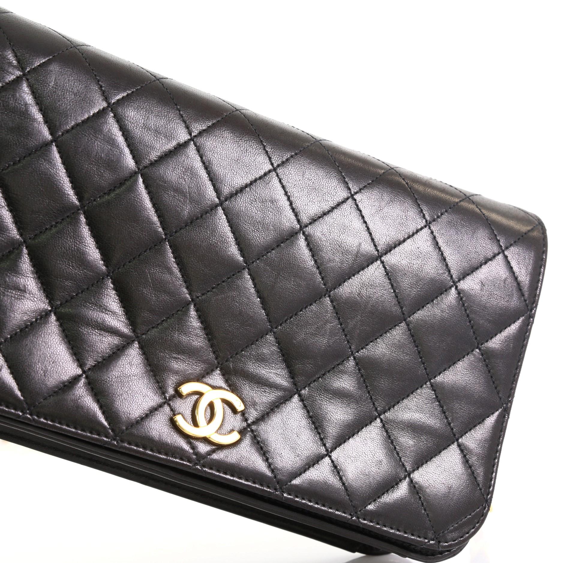 Chanel Vintage 3 Way Full Flap Bag Quilted Lambskin Small 2