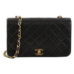 Chanel Vintage 3 Way Full Flap Bag Quilted Lambskin Small