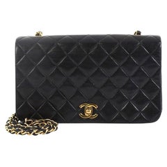 Chanel Vintage 3 Way Full Flap Bag Quilted Lambskin Small