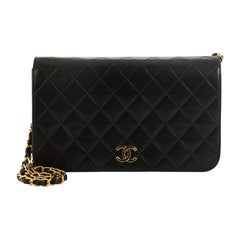 Chanel Vintage 3 Way Full Flap Bag Quilted Lambskin Small