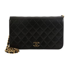 Chanel Vintage 3 Way Full Flap Bag Quilted Lambskin Small 