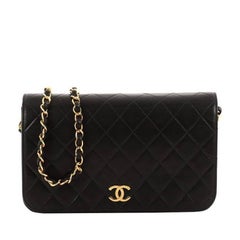 Chanel Vintage 3 Way Full Flap Bag Quilted Lambskin Small