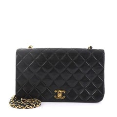 Chanel Vintage 3 Way Full Flap Bag Quilted Lambskin Small