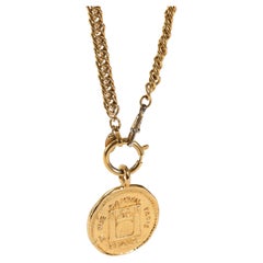 Chanel Vintage 31 Rue Cambon Graphic Medallion Necklace