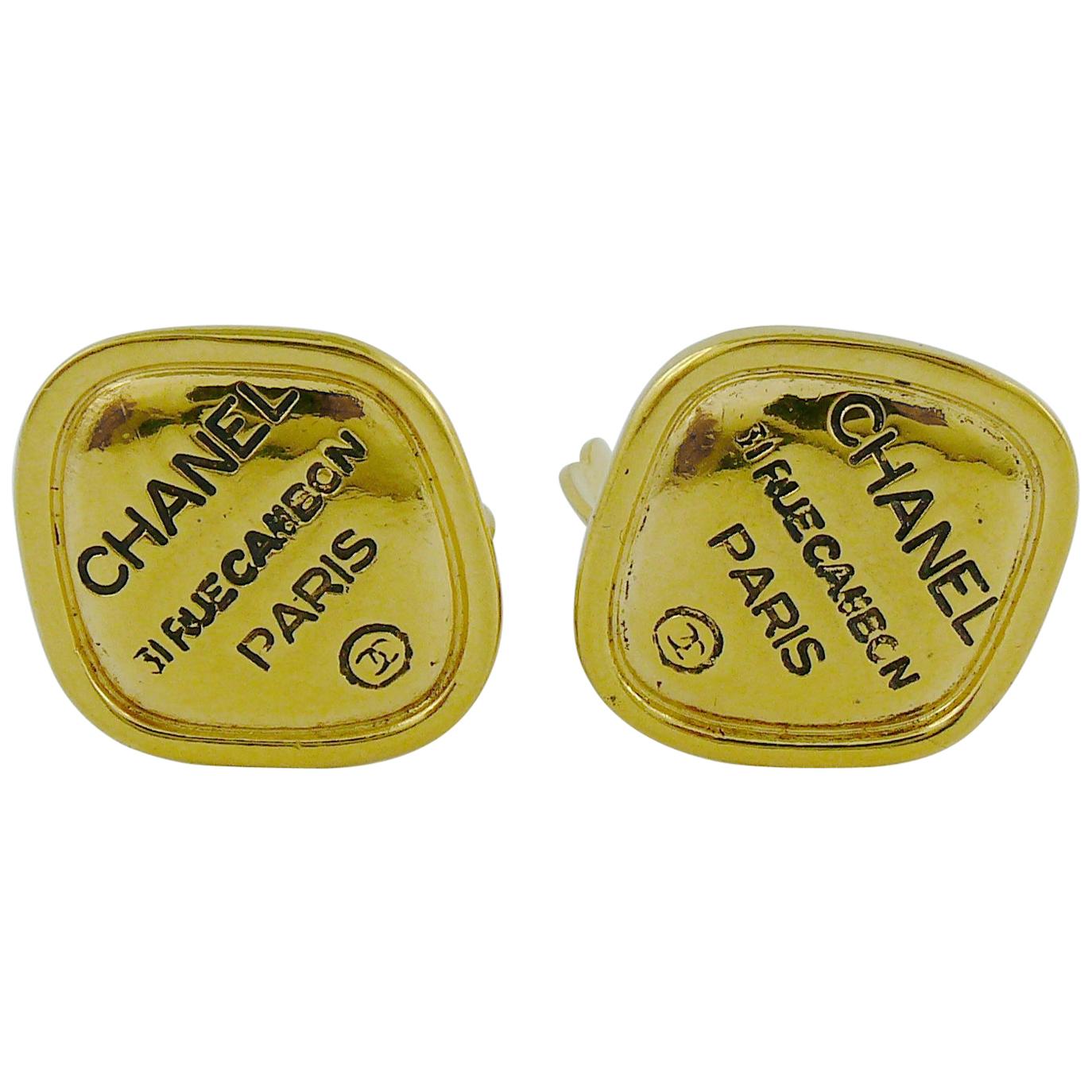 Chanel 31 Rue Cambon clip on earrings