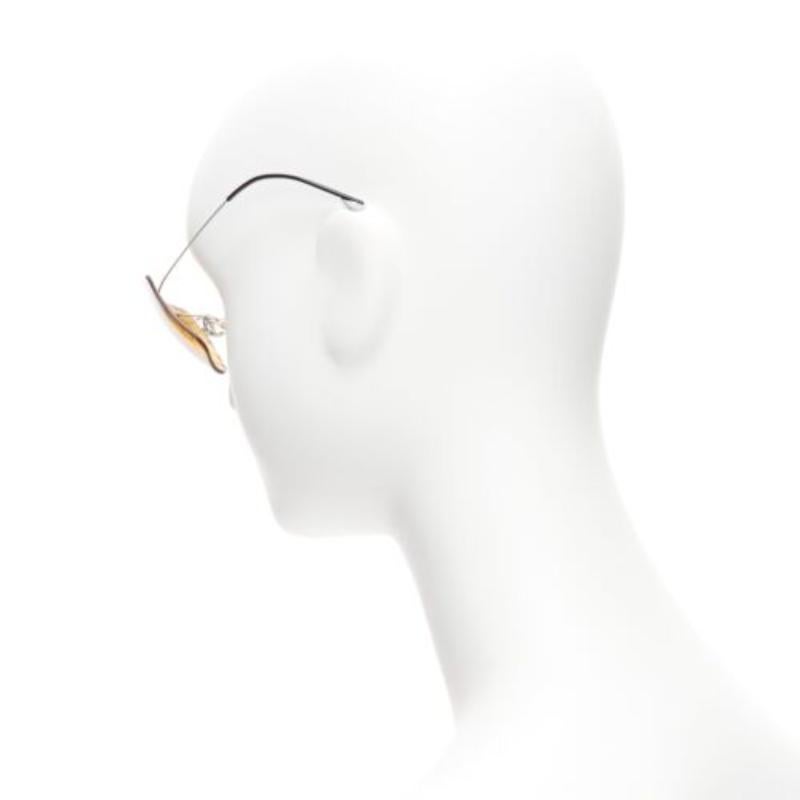 Women's CHANEL Vintage 4040 silver CC logo yellow lens cyber folding sunglasses For Sale