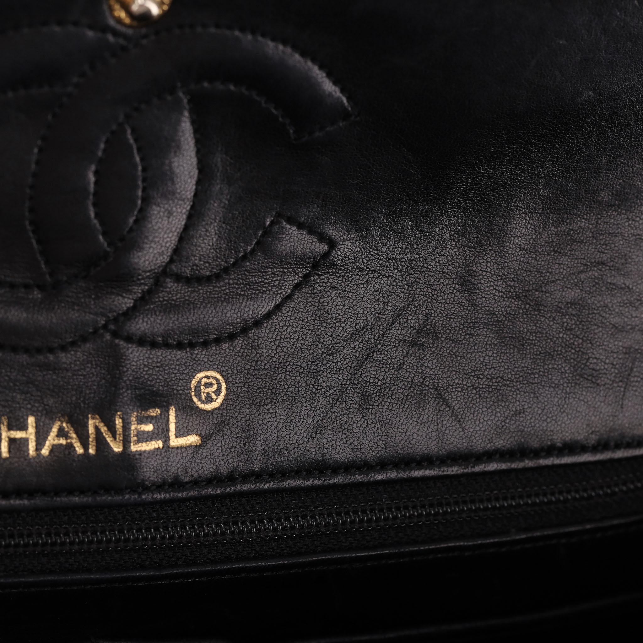 Chanel Vintage 80's Shiny Crocodile Skin Small Timeless Double Flap Bag For Sale 7